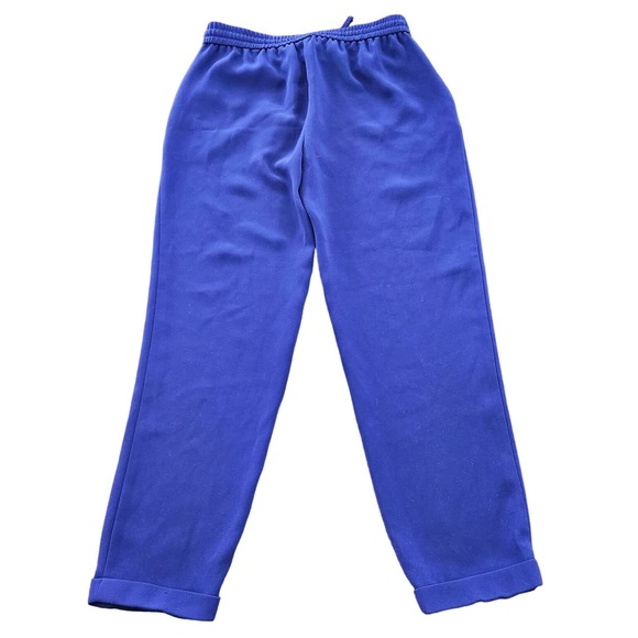 J.Crew Women's Blue Purple Pull On Tapered Trouser Pant. Size 0 - Picture 4 of 10